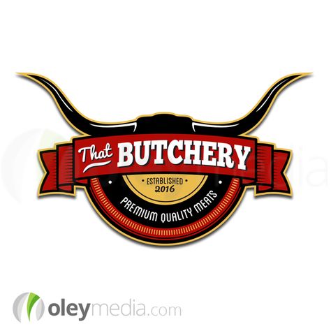 That Butchery Logo Design by #OleyMedia   #LogoDesign #GraphicDesign Butchery Logo Design, Butchery Design, Butchery Logo, Toro Vector, Butcher Logo, Melbourne Logo, Steakhouse Design, Food Brand Logos, Carnicerias Ideas