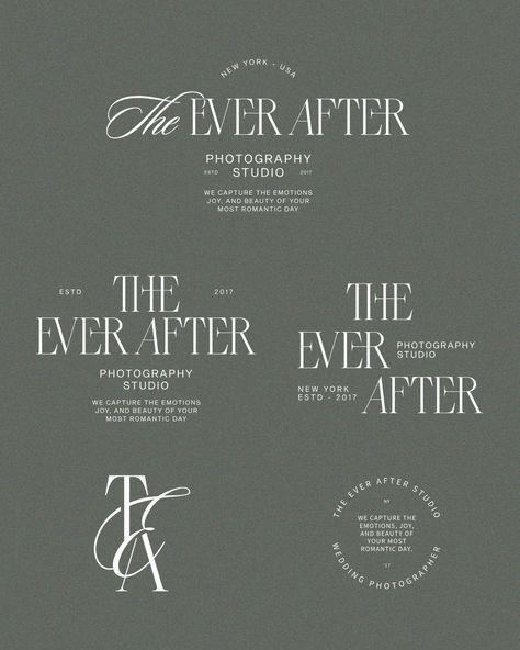 Introducing The Ever After, a wedding photography studio for the most romantic moments. 🤍 At Designs by Gabi, we create bespoke, delightful, memorable visual identity designs that truly represent your business values and connect with high-end customers. If you're ready to LEVEL UP inquiry from the link in bio! Let's create a brand identity you'll be proud of! . . . #logodesign #design #logo #weddingday #photographer #brand #business #luxury #luxuryweddings #minimalistbranding #logomaker #... Photographer Brand Identity, Luxury Fonts Branding, Wedding Photography Branding, Business Values, Wedding Photographer Branding, Creative Business Logo, Luxury Logo Design, Unique Branding, Create A Brand