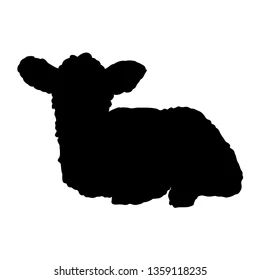 Lamb Silhouette, Sheep Outline, Lamb Graphic, Space Letters, Lamb Drawing, Sheep Silhouette, Sheep Illustration, Easter Drawings, Baby Silhouette