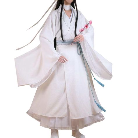 PRICES MAY VARY. 👘Anime Hanfu Costume: Inspired by anime novel characters: Xie Lian.Ancient Chinese Hanfu Robe Cosplay Costume 👘Material: Polyester, high quality fabric, comfortable to wear. 👘Packaging includes: inner robe, long sleeved shirt, pants, waistband, belt, accessories; Tgcf Xie Lian Cosplay Hanfu Halloween Costumes. 👘Suitable occasion: Party Dress Up, Anime Cosplay Men, Stage Costume, Masquerade, Halloween, Themed Party, Carnival, Animation and Cartoon Costume, Dance Party, Stage Hanfu Robe, Tgcf Xie Lian, Xie Lian Cosplay, Anime Novel, Cartoon Costume, Cosplay Costumes For Men, Costume Masquerade, Costumes For Men, Masquerade Halloween