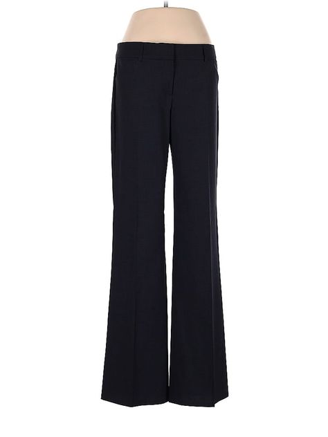 Theory Dress Pants Size: 8 Black Bottoms - used. 100% LYCRA, Long, Low Rise | Theory Dress Pants - Low Rise: Black Bottoms - Size 8 Theory Dress, Black Dress Pants, Suit Pants, Black Suits, Low Waisted, Black Bottoms, Mean Girls, Low Waist, Dress Pants