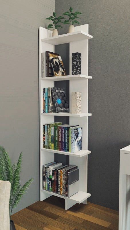 Finding woodworking projects for beginners can be challenging. From small woodworking projects for beginner to more intermediate projects, this Corner Shelf Design, Bookcase Decor, تصميم للمنزل العصري, Corner Decor, Regal Design, Bookshelf Design, Bookshelves Diy, Design Wood, Shelf Design