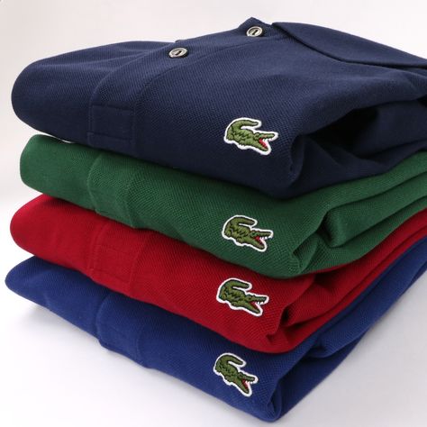 Lacoste Outfits For Men, Lacoste Polo Shirt Men, Camisa Lacoste, Lacoste Clothing, René Lacoste, Mens Polo T Shirts, Lacoste Shirt, Lacoste Polo Shirts, Trendy Shirt Designs