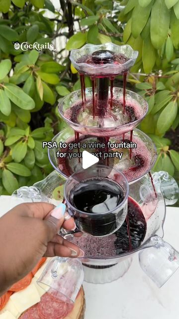 362K views · 15K likes | Cocktails (21+ to follow) on Instagram: "When life gives you grapes, build a wine fountain🍇🍷Because sometimes, a regular glass just won’t do🤣 Wine fountain, anyone👀 Tag the friend who’s needs this wine fountain👇@cocktails may earn commission through links on our social #wine #tagafriend #girlsnight #wineandcheese #redwine #cocktails #fountainofyouth" Wine Fountain Wedding, Wine Fountain, Twilight Birthday, Vampire Ball, Fountain Of Youth, Follow On Instagram, Red Wine, Grapes, Wine