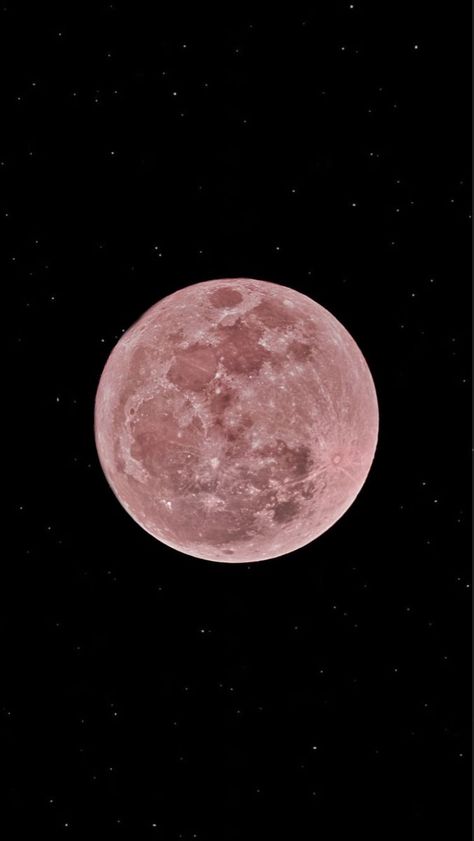 Strawberry Moon Wallpaper, Moon Asthetic Wallpers, Pink Planets Wallpaper, Wallpaper Iphone Moon, Moon Lockscreen, Pink Moon Wallpaper, Iphone Wallpaper Planets, Pink Planet, Color Wallpaper Iphone