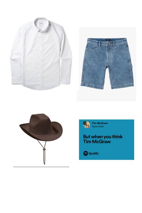 eras tour outfit idea debut for men inspired by an outfit that tim mcgraw actually wore! Eras Tour Guy Outfits, Men’s Taylor Swift Concert Outfit, Eras Tour Outfits Men, Eras Party, London Outfits, Eras Tour Outfits, W Pictures, Eras Outfits, Swift Outfits