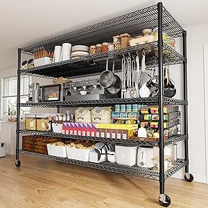 Open shelf pantry