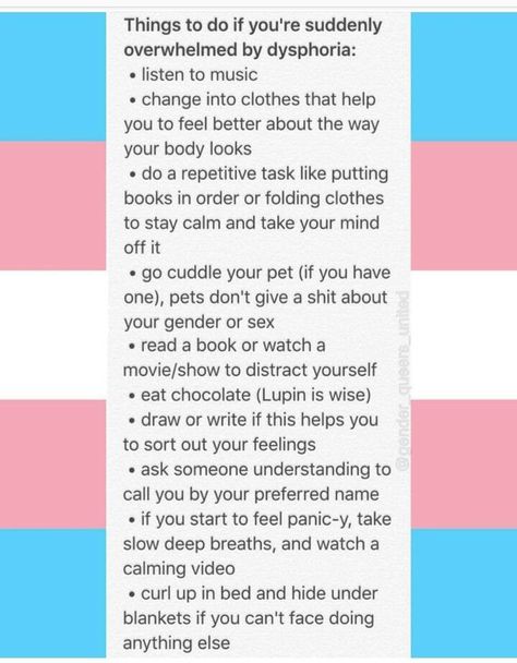 How To Help With Dysphoria, Trans Boys Tips, Ftm Dysphoria Tips, Trans Masc Dysphoria, Tips For Trans Masc, Enby Tips, Dysphoria Mtf, Tips For Trans Guys, Transmasc Dysphoria