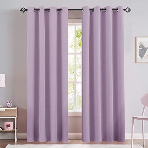 Curtains For Girls Room, Wide Window Curtains, Lavender Curtains, White Kitchen Curtains, Girls Room Curtains, Girls Bedroom Curtains, Girls Bedroom Sets, Purple Curtains, Yellow Curtains