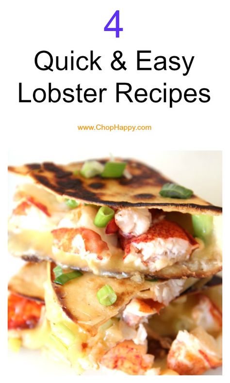 Craving lobster but short on time? Here are 4 Quick and Easy Lobster Recipes that are beyond satisfying and totally delicious! Happy Cooking! #lobster #quickandeasymeals #seafood Leftover Lobster Recipes, Leftover Lobster, Lobster Pie, Lobster Recipes Easy, Portobello Recipes, Cooking Lobster, Takeout Recipes, Shell Fish, Tasty Meat