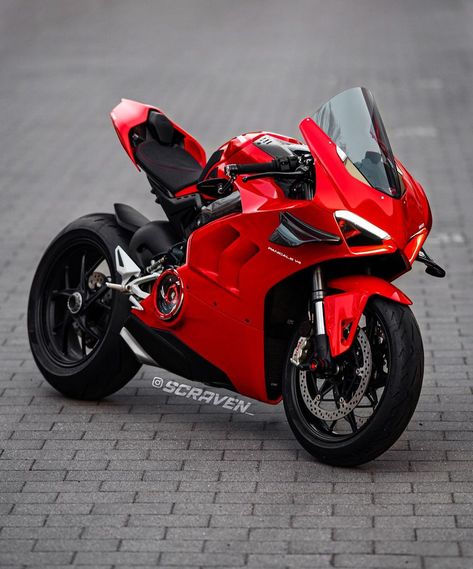 Ducati Motorcycles Sport Bikes, Ducati V4 Panigale, Red Ducati, Red Motorbike, Ducati Bike, Ducati V4, 1299 Panigale, Ducati 1299 Panigale, Ducati 1299