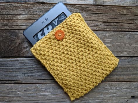 Kindle Paperwhite Case Sewing Pattern, Knit Kindle Sleeve, Knit Book Sleeve Pattern, Knit Book Cover, Knit Book Sleeve, Knitted Book Sleeve, Kindle Case Pattern, Kindle Pouch, Moss Stitch Pattern