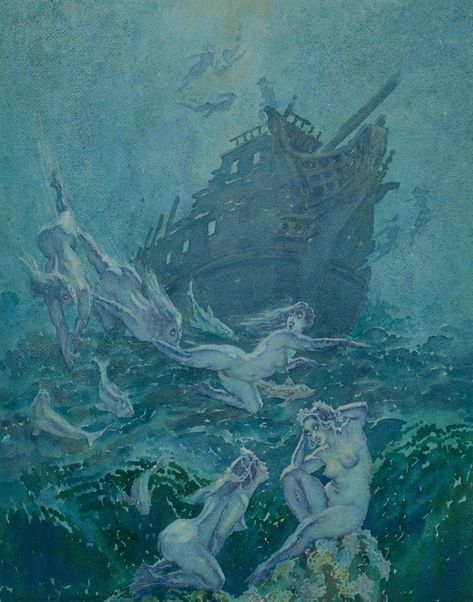 Home / X Sea Monsters Drawing, Society Art, Norman Lindsay, Kazimir Malevich, Shipwreck, Epiphany, Late 20th Century, Sirens, Fantasy Creatures