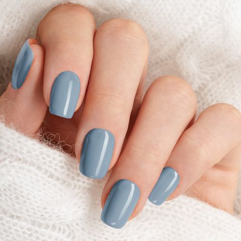 Elevate your wedding look with these romantic Dusty Blue nail wraps. The soft, dreamy hue adds a touch of elegance and complements any bridal style.  Easy to apply and long-lasting, these nail wraps offer a salon-quality finish without the hassle, perfect for your special day or any occasion. Wedding Nails For Blue Dress, Bridesmaid Nails Blue Dress, Steel Blue Nails Wedding, Pale Blue And Gold Nails, Dusty Blue Bridesmaid Nails, Wedding Nails For Bride Dusty Blue, Dusty Blue And White Nails, Bridal Nails With Blue, Nail Ideas For Navy Blue Dress