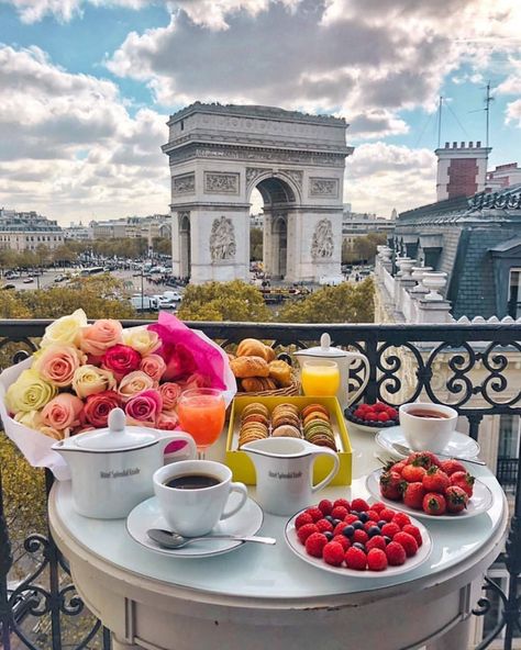 Hotel Splendid Etoile Paris review — Once luxurious in Splendid Etoile Hotel Paris France with stunning view of Arc de Triomphe - Living + Nomads – Travel tips, Guides, News & Information! Paris Breakfast, Paris Luxury, Paris Hotels, Beautiful Places To Travel, Best Places To Travel, Paris Travel, Cup Of Coffee, Travel Aesthetic, Travel Food