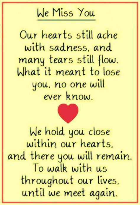 We Miss You Daddy! Missing My Brother, Miss Mom, Missing My Son, Miss My Mom, Miss You Dad, Miss You Mom, We Missed You, After Life, The Words