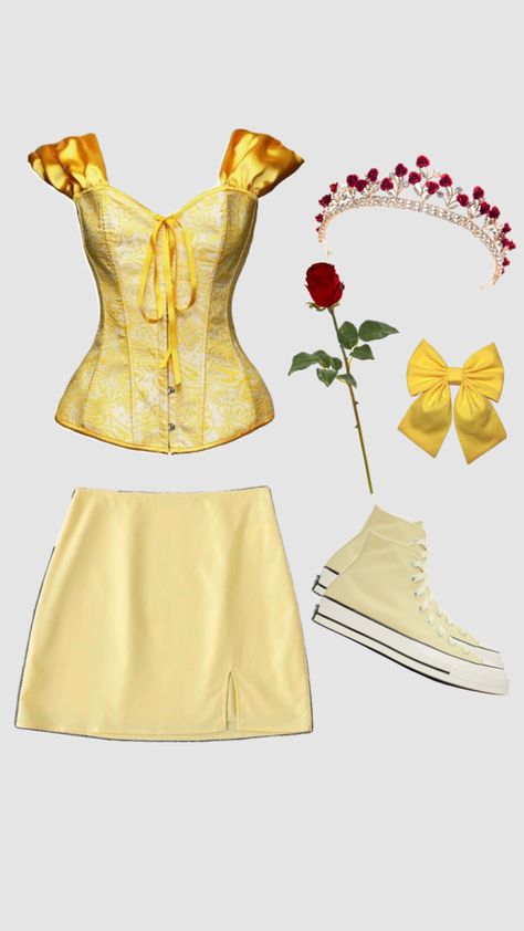 Belle Costume College, Aesthetic Belle, Beauty And The Beast Halloween Costume, Belle Inspired Outfits, Aesthetic October, Belle Aesthetic, Princess Belle Costume, Bat Halloween Costume, Belle Halloween