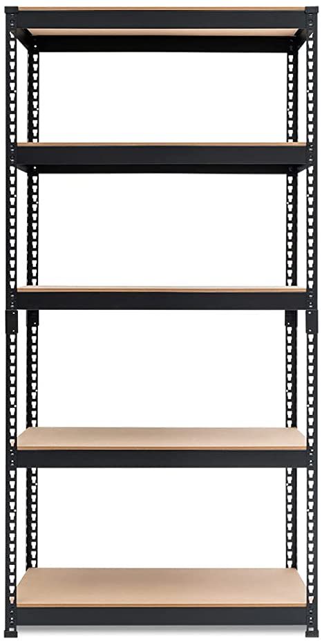 AmazonSmile: HOMEDANT, Heavy Duty Garage Storage, 5-Tier Adjustable Metal Shelving Unit, Utility Rack Shelves Organization Multipurpose Shelf for Shed Warehouse Basement Pantry, 35.9"W x 18.2"D x 71.3"H, 1 Pack : Home & Kitchen Kitchen Metal Rack Storage Ideas, Metal Raf, Basement Pantry, Heavy Duty Shelves, Garage Bench, Warehouse Organization, Shelves Organization, Heavy Duty Storage Shelves, Vinyl Shelf