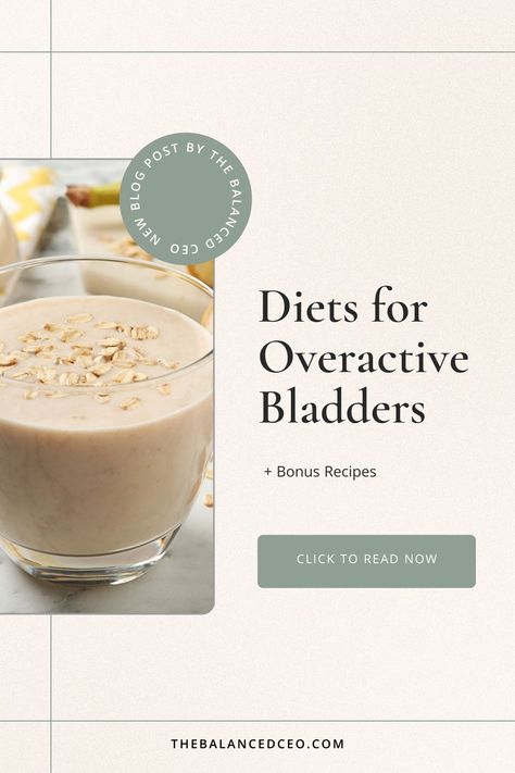 What foods will help your overactive bladder, and what will make your symptoms worse? Find out here, plus find some tasty recipes to try! via @thebalancedceo Foods That Irritate The Bladder, Foods For Bladder Health, Bladder Friendly Recipes, Elimination Diet Recipes, Sparkling Drinks, Acidic Foods, Elimination Diet, Recipes To Try, Foods To Avoid