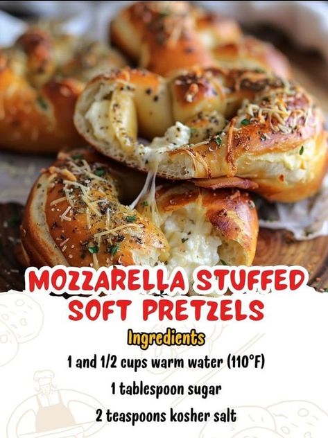 Viral Recipes Stuffed Soft Pretzels, Soft Pretzel Recipe, Cheesy Snack, Viral Recipes, Active Dry Yeast, Pretzels Recipe, Homemade Cheese, Soft Pretzels, Homemade Snacks