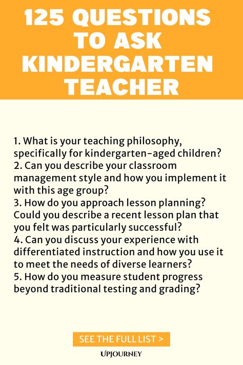 Explore our comprehensive list of 125 thought-provoking questions to ask your child's kindergarten teacher. From classroom dynamics to teaching philosophy, these questions will help you gain valuable insights into your child's learning environment. Ensure a productive parent-teacher partnership by asking the right questions. Let's make this school year the best one yet! Parent Teacher Partnership, Thoughtful Questions, Psychology Terms, Teacher Interviews, Teaching Philosophy, Parent Teacher Conferences, Teacher Conferences, Parent Teacher, Asking The Right Questions