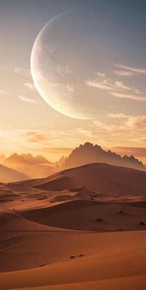 Seni Arab, Desert Aesthetic, Dune Art, المملكة العربية الس�عودية, Fantasy Aesthetic, Desert Landscaping, Background Pictures, Sand Dunes, Fantasy Landscape