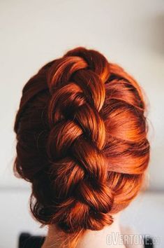 French Braiding, Dutch Braid Updo, Romantic Bridal Hair, Red Orange Hair, Woman With Red Hair, Braid Updo, Straight Pins, Braided Hairstyles Updo, Dutch Braid