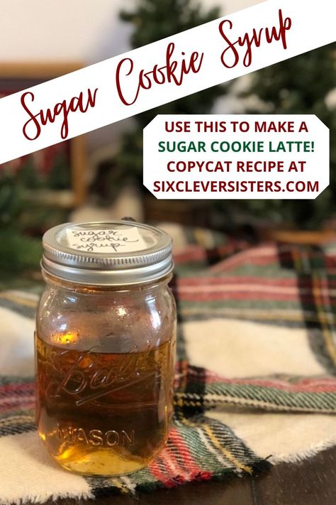 Sugar Cookie Syrup, Ninja Coffee Bar Recipes, Sugar Free Coffee Syrup, Homemade Coffee Syrup, Homemade Coffee Creamer, Espresso Recipes, Coffee Creamer Recipe, Creamer Recipe, Yummy Sugar Cookies