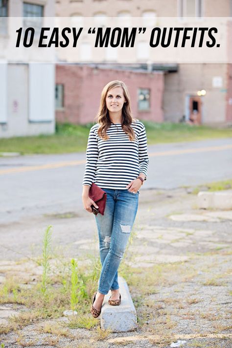 jillgg's good life (for less) | a style blog: 10 everyday easy "mom" outfits! Easy Mom Outfits, Mom Outfits Spring, Mom Outfits Fall, Trendy Mom Outfits, Young Dresses, Casual Mom Style, Style Staples, Vestidos Retro, Mom Fall