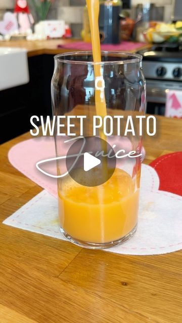 Bites With Buhhhhreeee on Instagram: "Who knew you could juice a SWEET POTATO!! 🤌🏾 | JAS I LOVE YOU 🤭🫶🏾 @bellagawjas_ | #biteswithbuhhhhreeee #foodie #food #juice #juicing #cook #cooking #sweetpotato" Sweet Potato Juice Recipes, Sweet Potato Juice, Chicken Alfredo Lasagna, Alfredo Lasagna, Potato Juice, Fruity Drinks, Juicing For Health, Chicken Alfredo, February 1