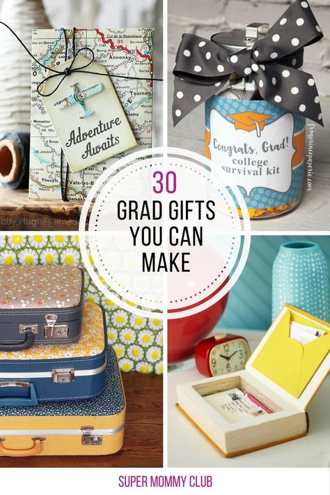 At last! Unique grad gifts to make that they'll actually be able to use! Grad Gifts Diy, Diy Grad Gifts, Diy Graduation Gifts College, Unique College Graduation Gifts, College Graduation Gift Ideas, Creative Graduation Gifts, Project Graduation, Graduate Gifts, Funny Graduation Gifts