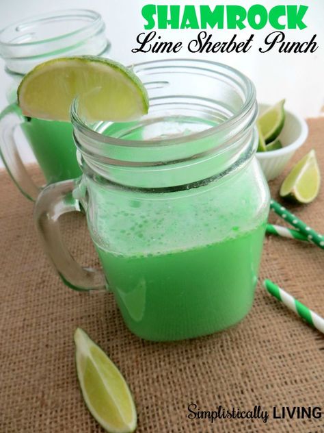 Shamrock Lime Sherbet Punch Simplistically Living Shamrock Punch, Best Sherbet Punch Recipe, Lime Sherbert Punch, Lime Sherbet Punch, Best Punch Recipe, Lime Sherbert, Sherbet Punch Recipes, Diet Sprite, Sherbet Punch