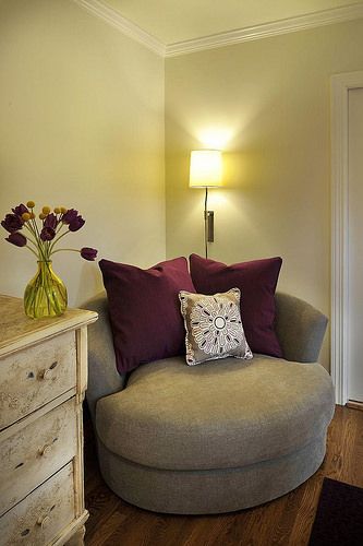 24 Small Couches for Bedrooms Decorating Ideas | Small Couch… | Flickr Plum Bedroom, Small Couch In Bedroom, Small Couch, Bedroom Couch, Corner Couch, Bedroom Cozy, Smart Tiles, Cozy Chair, Gorgeous Bedrooms