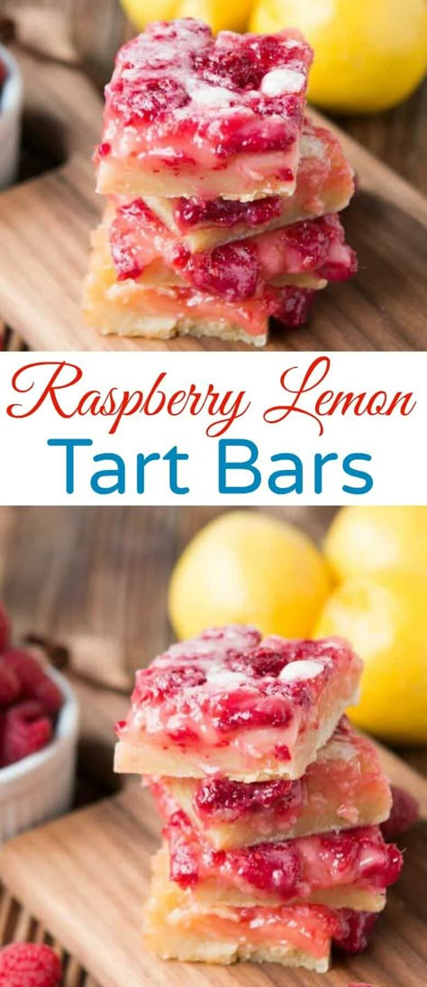 Raspberry Lemon Bars, Tart Crust, Bars Dessert, Raspberry Bars, Oh Sweet Basil, Raspberry Desserts, Raspberry Recipes, Lemon Dessert Recipes, Sauce Pasta