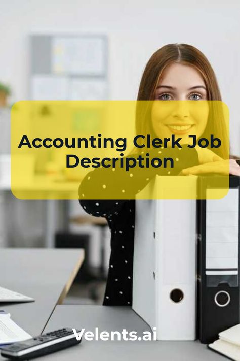 Accounting Clerk Job Description template includes a detailed overview of the key requirements, duties, responsibilities, and skills for this role. It's optimized for posting on online job boards or careers pages and easy to customize this template for your company. Accounting Process, General Ledger, Job Description Template, Fixed Asset, Accounts Payable, Accounts Receivable, Hiring Process, Job Board, Online Job