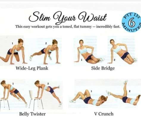 Get a smaller waist! Slim Your Waist, Waist Workout, Flat Tummy, Slim Waist, Easy Workouts, Get In Shape, Healthy Body, Stay Fit, Abs Workout