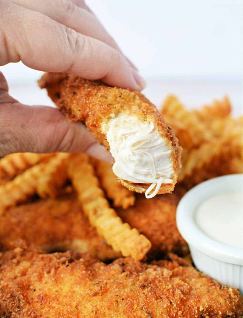 Homemade Chicken Fingers Air Fryer, Chicken Strip Recipes Air Fryer, Air Fryer Chicken Strips Recipes Easy, Homemade Chicken Strips In Air Fryer, Homemade Chicken Tenders Air Fryer, How To Make Chicken Tenders, Chicken Strips Air Fryer, Chicken Tenders In Air Fryer, Batter For Chicken Tenders