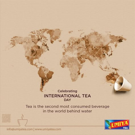 International Tea Day Creative Ads, Tea Day Creative Ads, International Coffee Day Creative Ads, Coffee Day Creative Ads, World Food Day Creative Ads, International Coffee Day Poster, Tea Advertising Design, Tea Creative Ads, Tea Poster Design