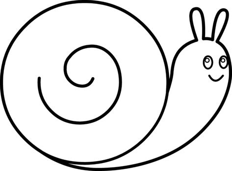 Snail Coloring Pages, Snail Coloring, Snail Image, Body Template, Art Activities For Toddlers, Fairy Accessories, Greeting Card Craft, Bookmarks Kids, Clipart Black And White