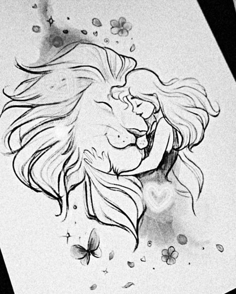 #CoolTattoos #TattooArt #InkMaster #TattooDesigns #InkedUp #TattooLovers #InkInspiration #TattooIdeas #CreativeInk #TattooStyle Lion And Woman Art, Aslan Tattoo Narnia, Leo Art Drawing, Female Lion Tattoo Design, Female Lion Drawing, Lion Drawing Sketches, Tatoos Woman Chest, Upper Chest Tattoo Female, Leo Drawing