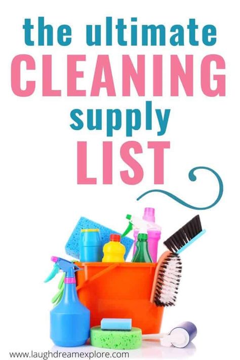 Cleaning Supply List, Cleaning Supplies Checklist, Cleaning Caddy, Cleaning Supplies List, Deep Cleaning House, Cleaning Supplies Organization, Spring Cleaning Hacks, Cleaning Guide, Cleaning List