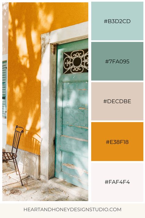 Color Palette Beach House, Cinque Terre Color Palette, Meditterean Color Palette, Colorful Living Room Palette, Bright Color Palette For Home, Art Studio Color Palette, Bright Home Color Palette, Colourful Mediterranean Interior, Interior House Paint Color Combinations Colour Palettes