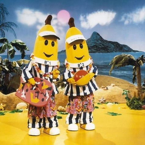 What the bananas in pajamas look like now! Is it sad I can remeber this song Kidcore Pajamas, Bananas In Pajamas, Banana In Pyjamas, Favorite Sibling, 90s Memories, Kids Tv Shows, 90s Childhood, Kids Tv, 90s Kids