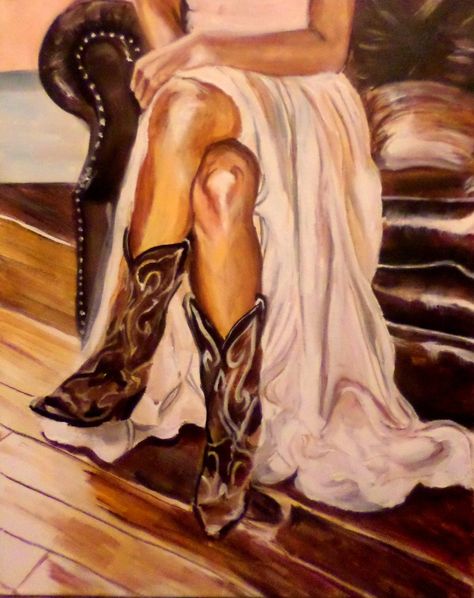 Foto Cowgirl, Western Artwork, Western Paintings, Western Wall Art, Cowgirl Art, Wood Painting Art, Cowboy Art, Impasto Painting, Painting Of Girl