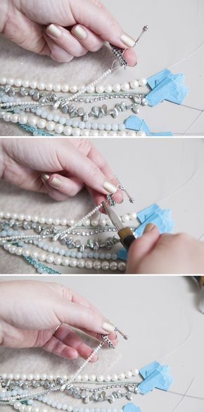 Diy Statement Necklace, Bridal Statement Necklace, Buy Watches, Homemade Jewelry, Jewelry Making Tutorials, Diy Schmuck, Bijoux Diy, Schmuck Design, Jewelry Projects