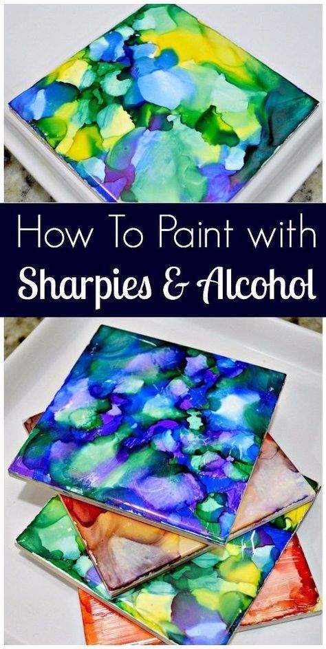 Sharpies And Alcohol, Diy Sharpie Crafts, Sharpie Crafts, Diy Sharpie, Diy Projektit, Alcohol Ink Crafts, Ink Crafts, Harry Potter Crafts, Fun Craft