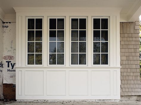 Exterior Bay Window Trim - WindsorONE Exterior Bay Window, Bay Window Replacement, Bay Window Trim, Window Bump Out, Exterior Window Trim Ideas, Window Trim Ideas, Bay Window Exterior, Bow Windows, Patio Windows