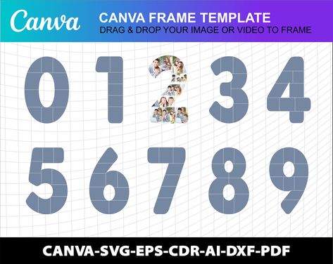 Photo Collage Number Canva Frame Template Design Photo Fill Editable Download Digital File https://etsy.me/3GQ9lpc #abstractgeometric #canvaphotocollage #photocollage #anniversarycollage #anniversarycanva #1anniversary #2anniversary #numberphotocollage #canva Canva Project, Collage Foto, Number Templates, Cdr File, Frame Template, Design Photo, 9th Birthday, Marketing And Advertising, Photo Collage