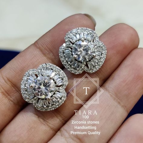 Earring Jackets For Diamond Studs, Diamond Earring Jackets, Earring Jacket, Beautiful Diamond Earrings, Stud Design, Diamond Earrings Design, Diamond Cluster Earrings, Gold Earrings For Women, Indian Jewelry Sets