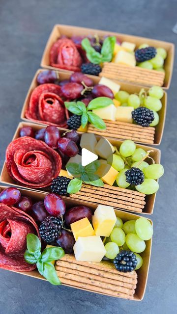 👩‍🍳 on Instagram Individual Cheese Boards, Mini Charcuterie Boxes, Mini Charcuterie Board, Mini Cheese Boards, Charcuterie Box, Mini Charcuterie, Grazing Board, Charcuterie Inspiration, Fine Dining Recipes